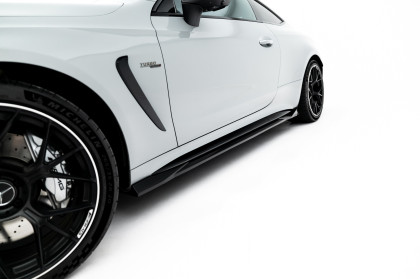 Prahové lišty Mercedes-AMG CLE 53 Aero C236 černý lesklý plast