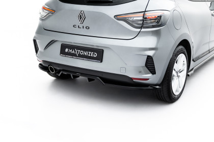 Spoiler zadního narázníku Renault Clio Mk5 Facelift černý lesklý plast
