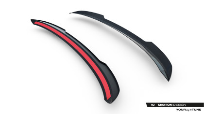 Prodloužení spoileru Renault Clio Mk5 Facelift černý lesklý plast