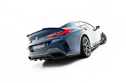 Spoiler zadního narázníku BMW 8 Gran Coupe M-Pack G16 černý lesklý plast