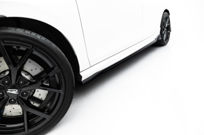 Prahové lišty Volkswagen Golf R Variant Mk8 Facelift černý lesklý plast