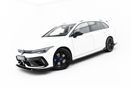 Prahové lišty Volkswagen Golf R Variant Mk8 Facelift černý lesklý plast