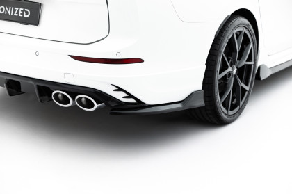 Splittery zadní boční V.2 Volkswagen Golf R Variant Mk8 Facelift černý lesklý plast