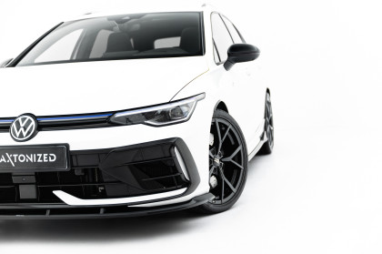 Spojler pod nárazník lipa V.2 Volkswagen Golf R Mk8 Facelift černý lesklý plast