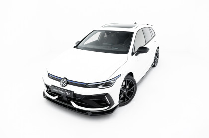 Spojler pod nárazník lipa V.3 Volkswagen Golf R Mk8 Facelift černý lesklý plast