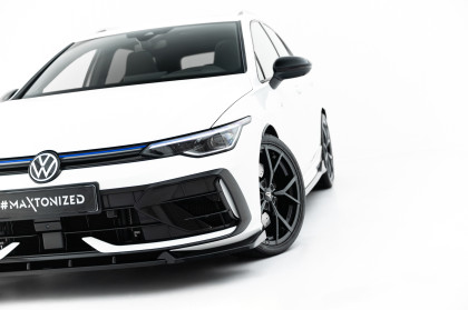 Spojler pod nárazník lipa V.3 Volkswagen Golf R Mk8 Facelift černý lesklý plast