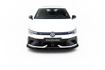 Spojler pod nárazník lipa V.3 Volkswagen Golf R Mk8 Facelift černý lesklý plast