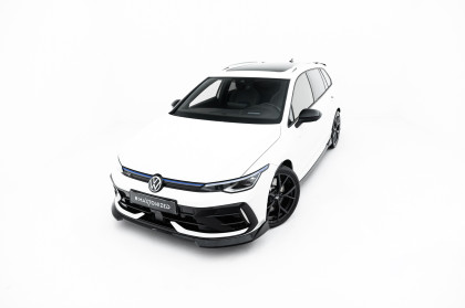 Spojler pod nárazník lipa V.4 Volkswagen Golf R Mk8 Facelift černý lesklý plast