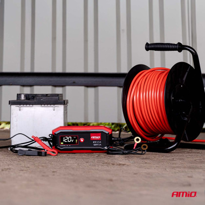 Nabíječka digitální AGM GEL STD LiFePo4 MAX 5A 6/12V PRO AMIO-04527