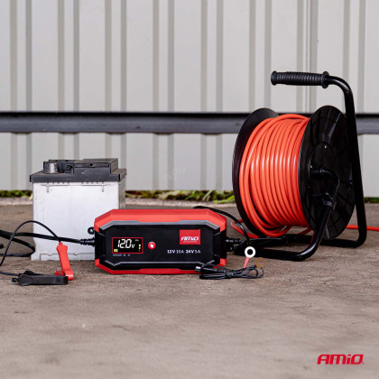 Nabíječka digitální AGM GEL STD LiFePo4 MAX 10A 12/24V PRO AMIO-04528