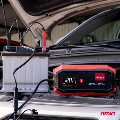 Nabíječka digitální AGM GEL STD LiFePo4 MAX 10A 12/24V PRO AMIO-04528