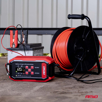 Nabíječka digitální BOOST AGM GEL STD LiFePo4 MAX 16A 12/24V PRO AMiO-04529