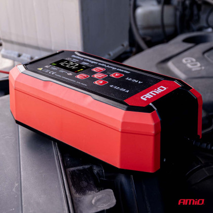 Nabíječka digitální BOOST AGM GEL STD LiFePo4 MAX 25A 12/24V PRO AMiO-04530