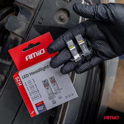 LED žárovky hlavního svícení Série. H25 CANBUS H3 12V 20W AMIO-04710