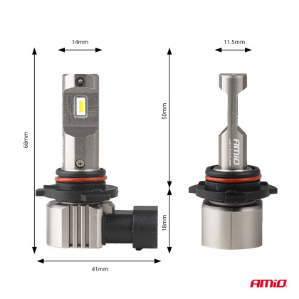 LED žárovky hlavního svícení Série H25 CANBUS HB4 9006 12V 31W AMIO-04715