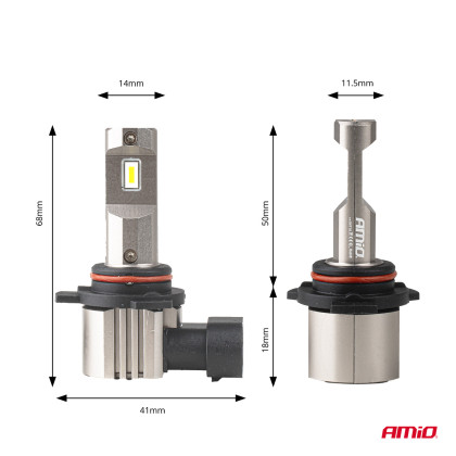 LED žárovky hlavního svícení Série H25 CANBUS HIR2 9012 12V 31W AMIO-04716