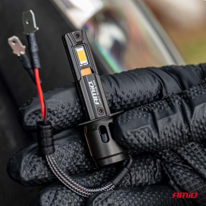 LED žárovky hlavního svícení Série F25 PRO BLACK FULL CANBUS H1 68W 12V 24V AMIO-04717