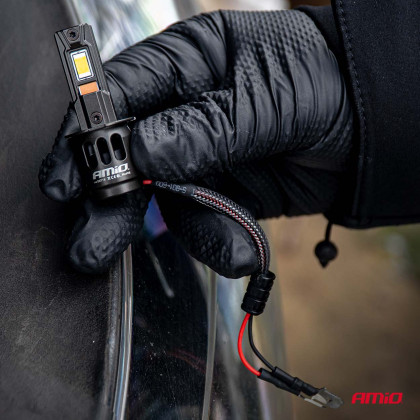 LED žárovky hlavního svícení Série F25 PRO BLACK FULL CANBUS H3 68W 12V 24V AMIO-04718