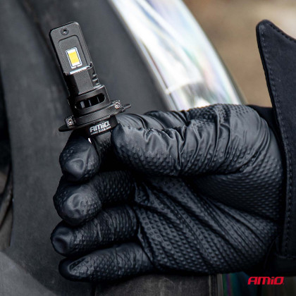 LED žárovky hlavního svícení Série F25 PRO BLACK FULL CANBUS H7 68W 12V 24V AMIO-04720