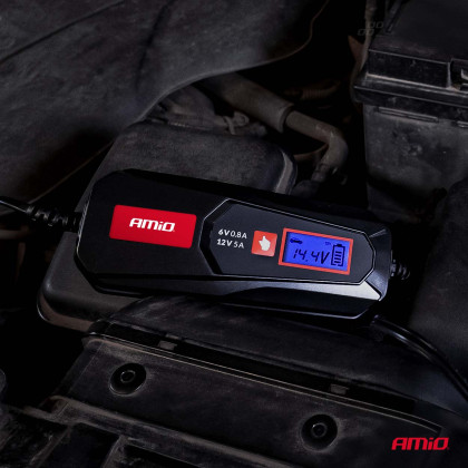 Nabíječka digitální LEAD ACID LFP MAX 5A 6/12V AMIO-04522