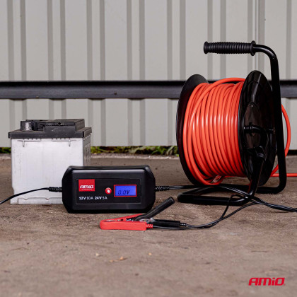 Nabíječka digitální STD GEL AGM WET MAX 10A 12/24V AMIO-04525