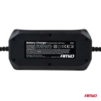 Nabíječka digitální STD GEL AGM WET MAX 10A 12/24V AMIO-04525