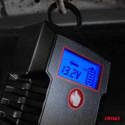 Nabíječka digitální AGM GEL STD LiFePo4 MAX 6A 6/12V PRO HOOK AMIO-04532