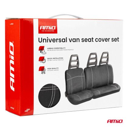 Sada univerzálních předních potahů na sedadla pro dodávky SC-01 AMIO-04601