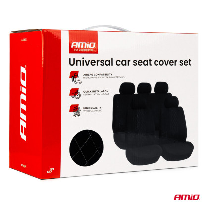 Sada univerzálních předních a zadních potahů na sedadla SC-02 AMIO-04602
