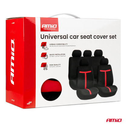 Sada univerzálních předních a zadních potahů na sedadla SC-07 AMIO-04607