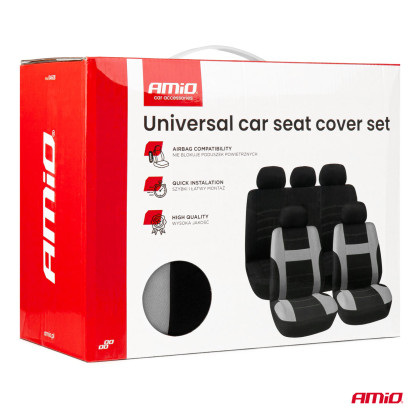 Sada univerzálních předních a zadních potahů na sedadla SC-08 AMIO-04608