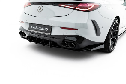Spoiler zadního nárazníku Street pro + flaps Mercedes-AMG CLE 53 Aero C236 černo červený