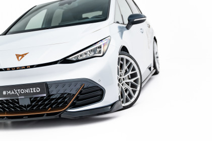 Spojler pod nárazník lipa V.2 Cupra Born Mk1 černý lesklý plast