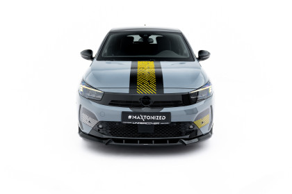 Spojler pod nárazník lipa Opel Corsa F Facelift (Mk6 Facelift) černý lesklý plast