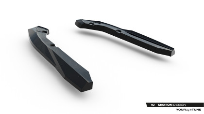 Splittery zadní boční Subaru WRX STI Mk2 černý lesklý plast