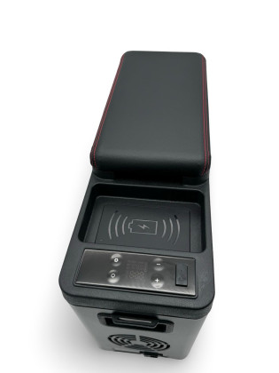 Multifunkční středová konzole pro VW T5 / T6 / T6.1 a chladničkou USB, 12V