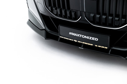 Spojler pod nárazník lipa V.4 BMW 7 M-Pack / M760e / i7 M-Pack G70 černý lesklý plast
