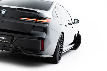 Spoiler zadního nárazníku V.2 BMW 7 M-Pack G70 černý lesklý plast