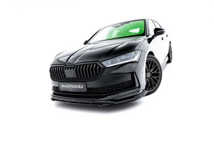 Spojler pod nárazník lipa V.1 Škoda Superb Sportline Mk4 černý lesklý plast