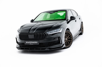 Spojler pod nárazník lipa V.2 Škoda Superb Sportline Mk4 černý lesklý plast