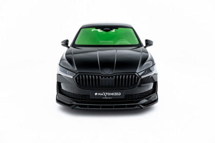 Spojler pod nárazník lipa V.2 Škoda Superb Sportline Mk4 černý lesklý plast