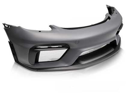 Přední nárazník pro Porsche Boxter / Cayman (718) 2016- GT4 Style - pro ostřiky světel 