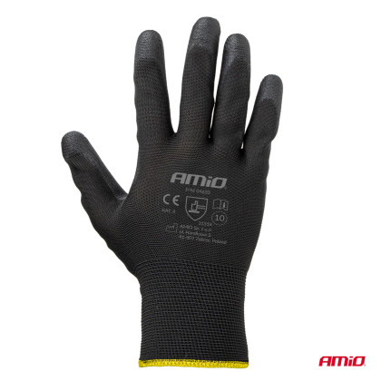 Ochranné rukavice polyuretanové, velikost 10 (2 páry), třída 3131X – AMiO-04633