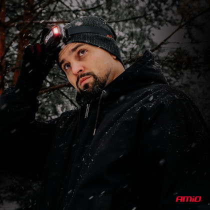 Čelovka LED 2xXPG+10SMD 1800mAh SUPER BRIGHT (BATT) AMIO-04668