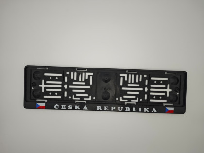 Podložka pod SPZ  Česká Republika - vlajky