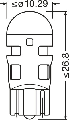 Žárovka Osram W5W, LEDriving SL 2825DRP-02B (2ks)