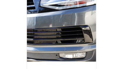 Zderzak Volkswagen T6 Transporter Listwy Gloss Black