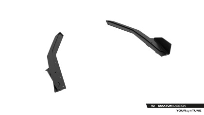 Splittery zadní boční Street Pro + flaps Lexus IS 500 Mk3 Facelift 2 (XE30) černo červené