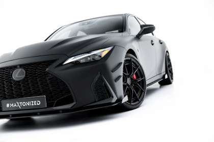 Street pro spoiler pod nárazník lipa + flaps Lexus IS 500 Mk3 Facelift 2 (XE30) černo červený