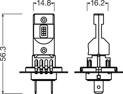 Žárovka, OSRAM LED H7/H18 64210DWESY2-2HB HL EASY GEN2